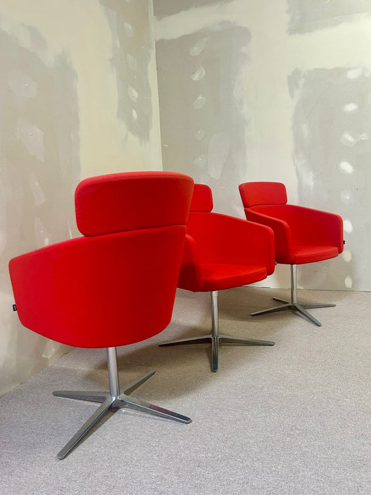 Bene Drehstühle Konferenz Stühle rot wie neu top Zustand 1x