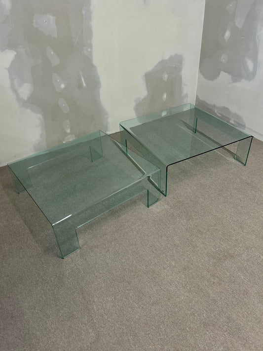 Calligaris Waterfall Designer Glastisch Couch Tisch
