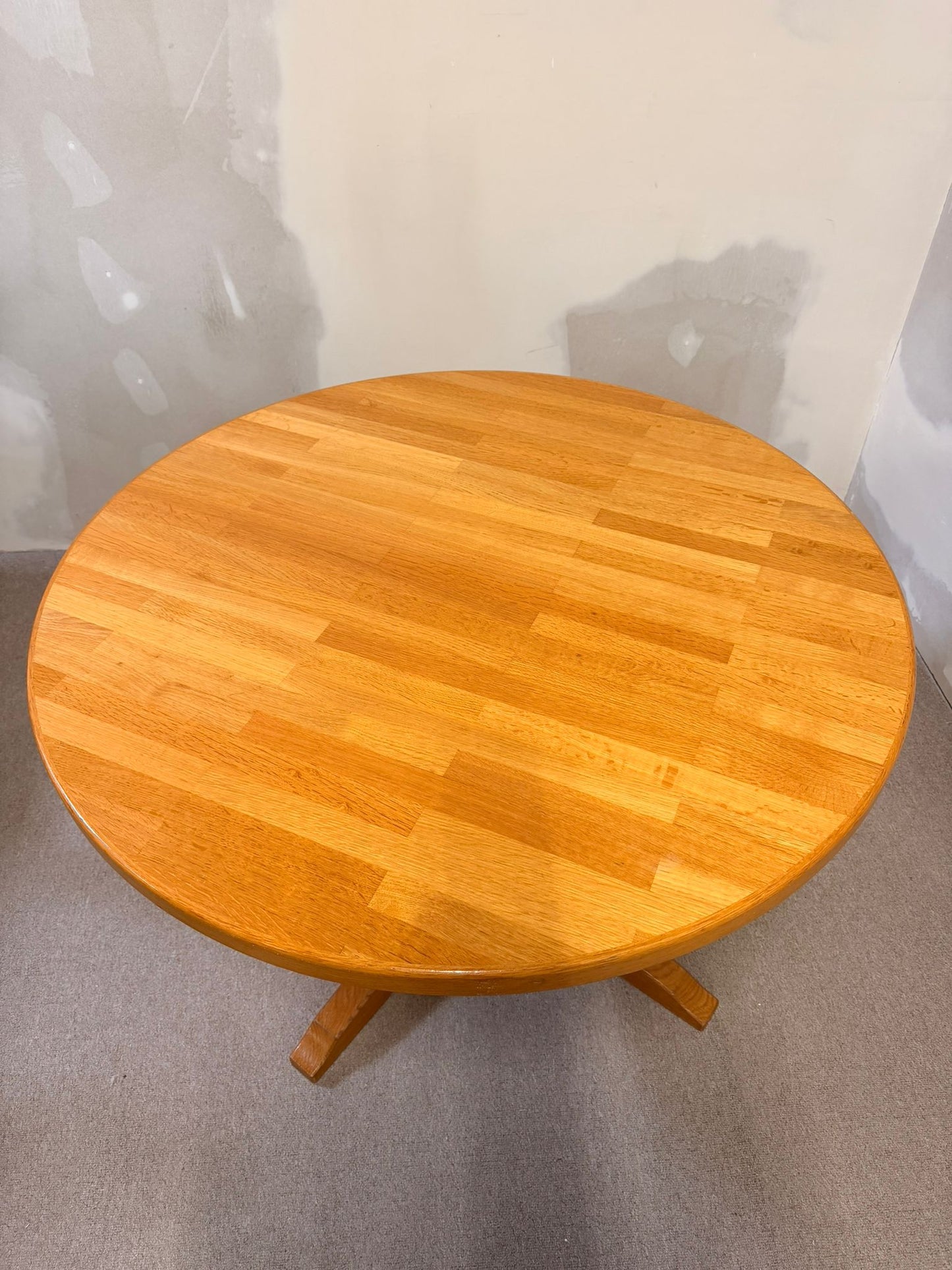 Runder Mid Century massivholz Esstisch