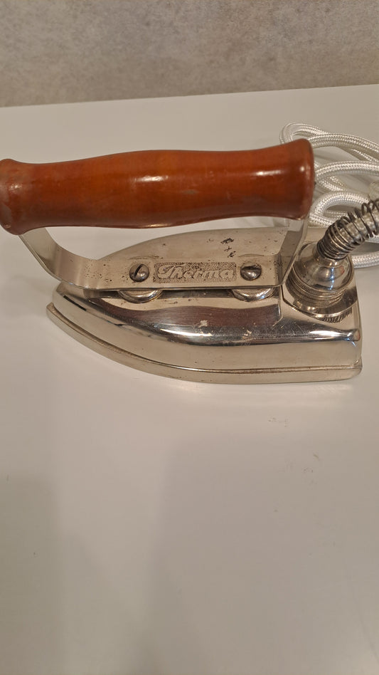 Antikes Schweizer Therma Bügeleisen aus Schwanden (Glarus)