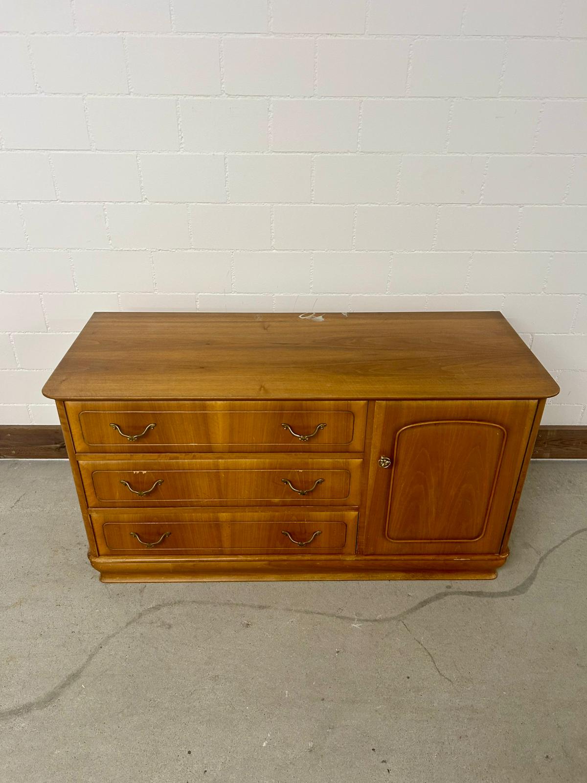 Retro Sideboard Buffet mit Schubladen Holz Vintage Kommode