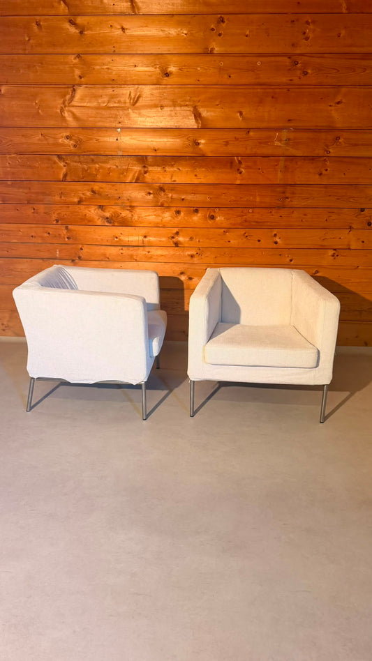 IKEA KLAPPSTA Clubsessel Lounge Sessel Stoff