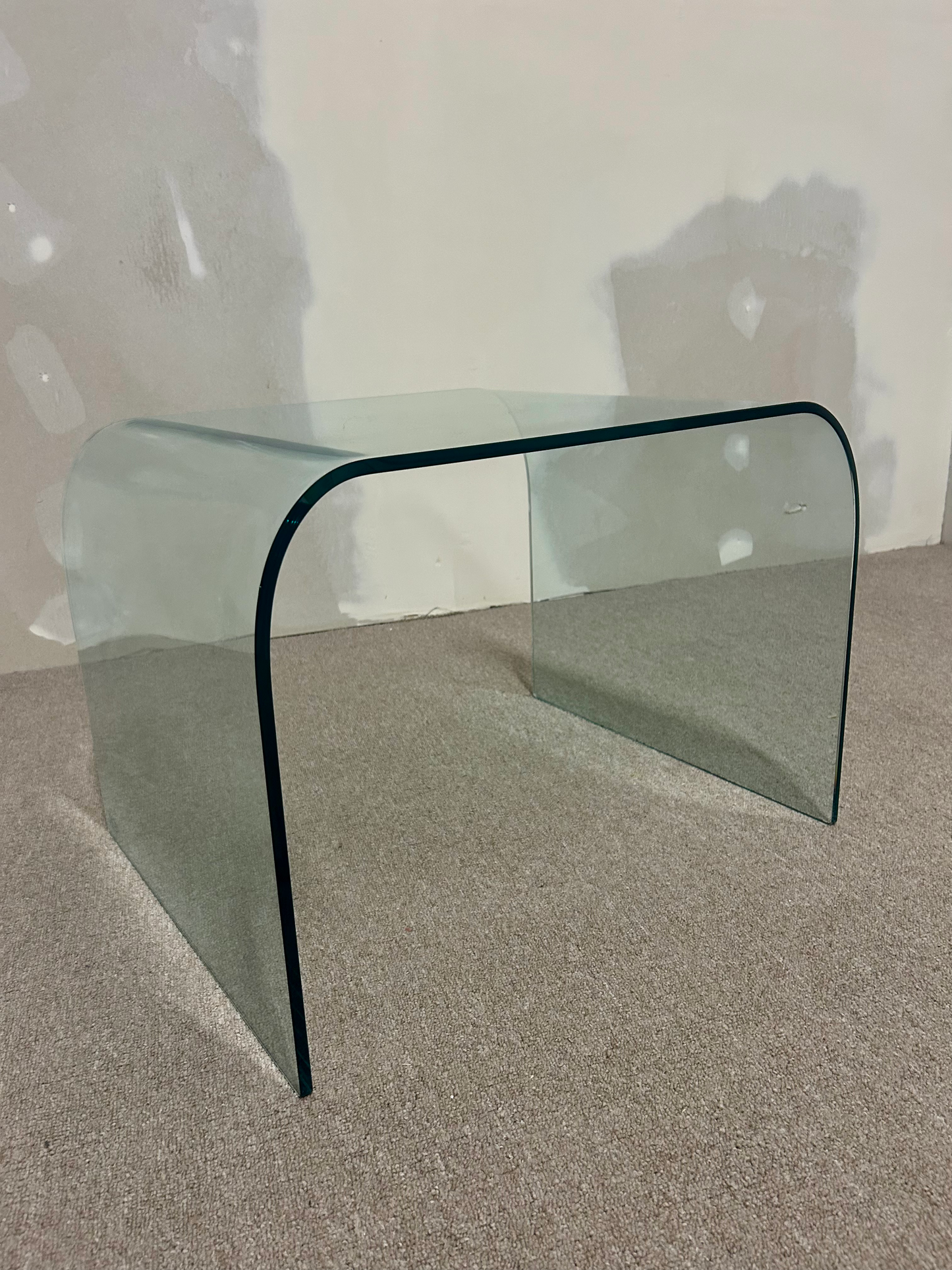 SICA Italien Design Glas Tisch / Beistelltisch Waterfall