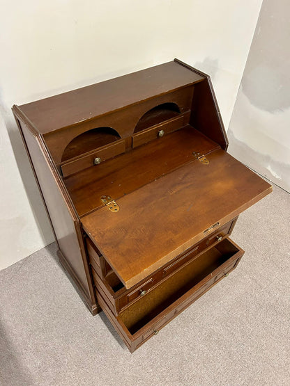 Antiker Sekretär Schreibtisch Holz mit Schubladen Vintage