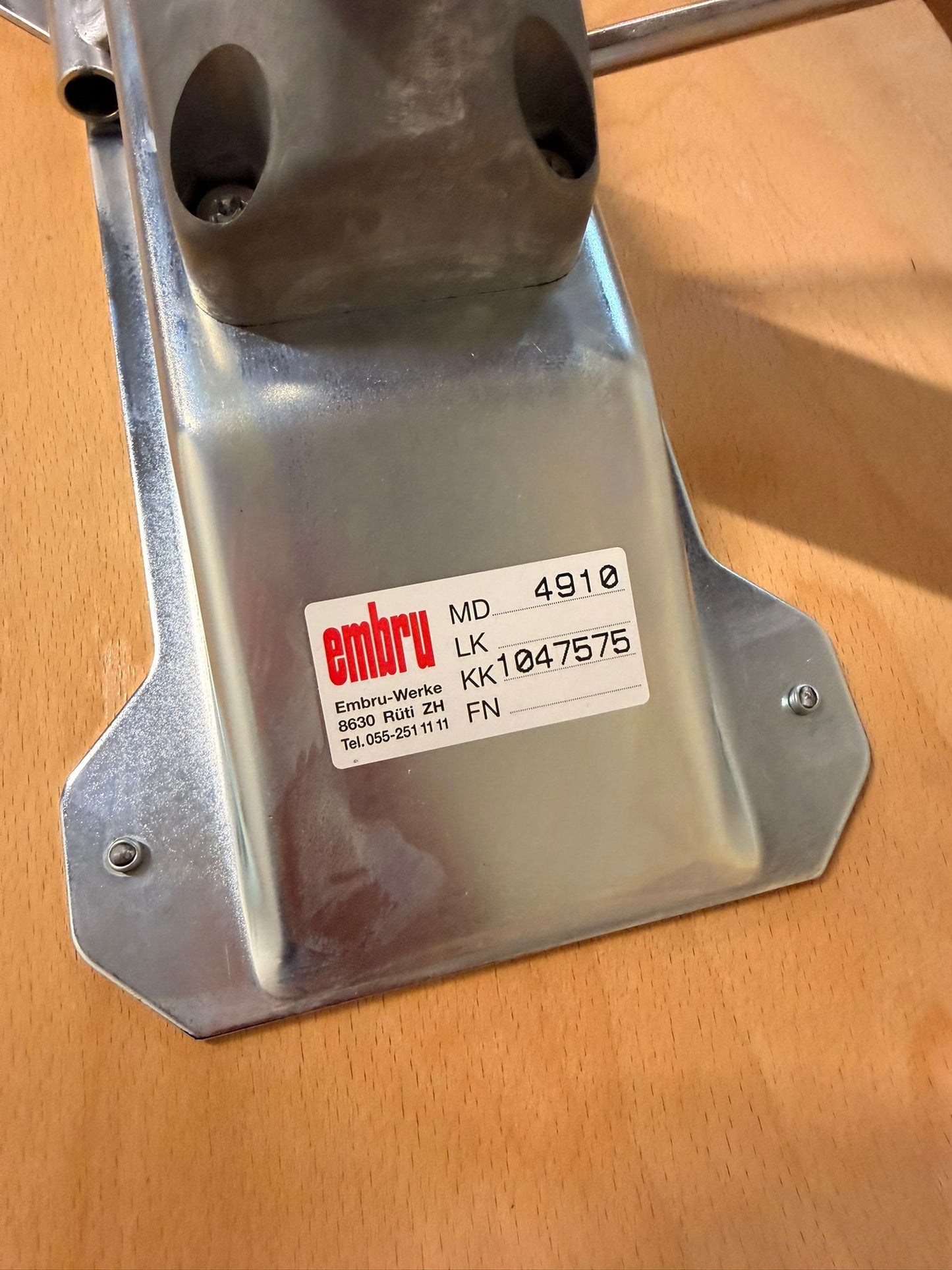 Schweizer Atelier Embru Schulstuhl Bürostuhl mit Rollen 38x