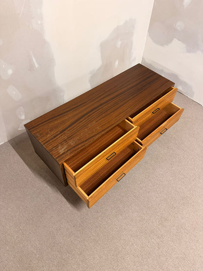 60er Jahre Vintage Sideboard Kommode Anrichte, 4 Schubladen
