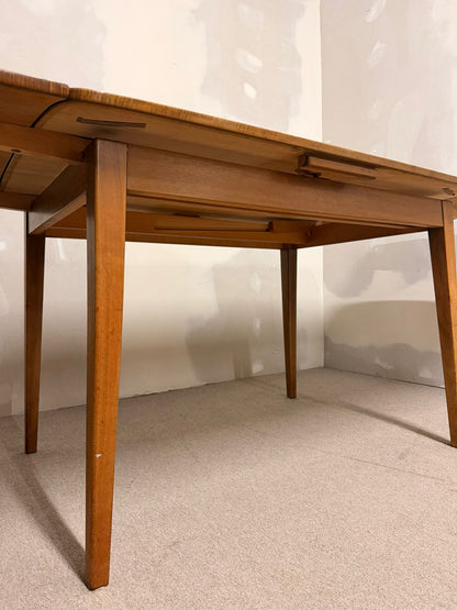 Mid Century Esstisch aus Teakholz mit Plattenauszug