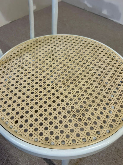 Bistrostuhl in Weiss im Stil von Thonet