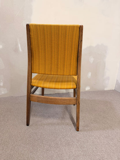 Mid Century Stuhl 70er Jahre Strukturstoff Holz