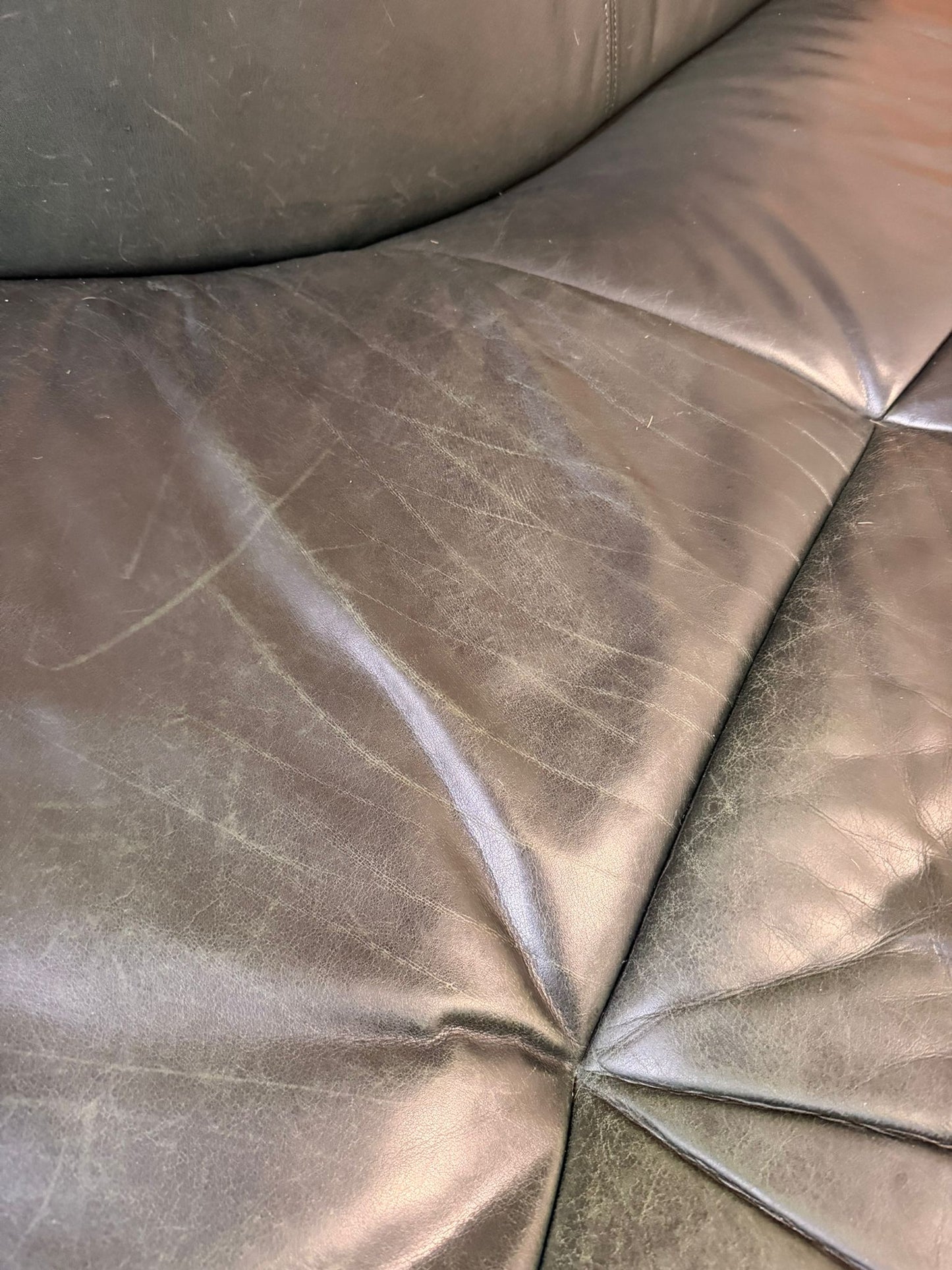 Vintage Ds-102 Ledersofa von Mathias Hoffmann für De Sede