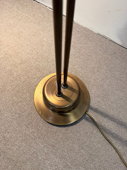 Verstellbare Mid Century Stehlampe aus Messing und Metall
