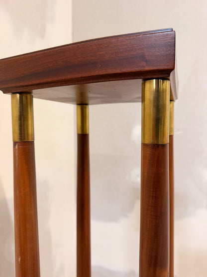 Italienische Empire Podest aus Holz und Messing, Säule