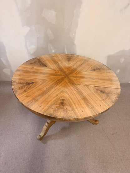 Antiker Biedermeier Esstisch Louis Philippe Sternmuster