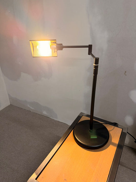 Schwarze Schreibtischlampe Tischlampe aus Metall, Holtkötter