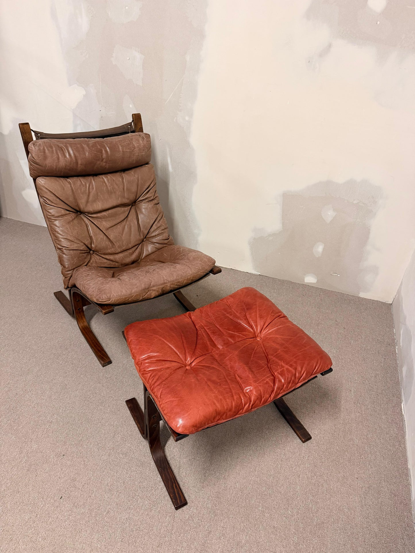 Siesta Sessel und Ottoman von Ingmar Relling für Westnofa