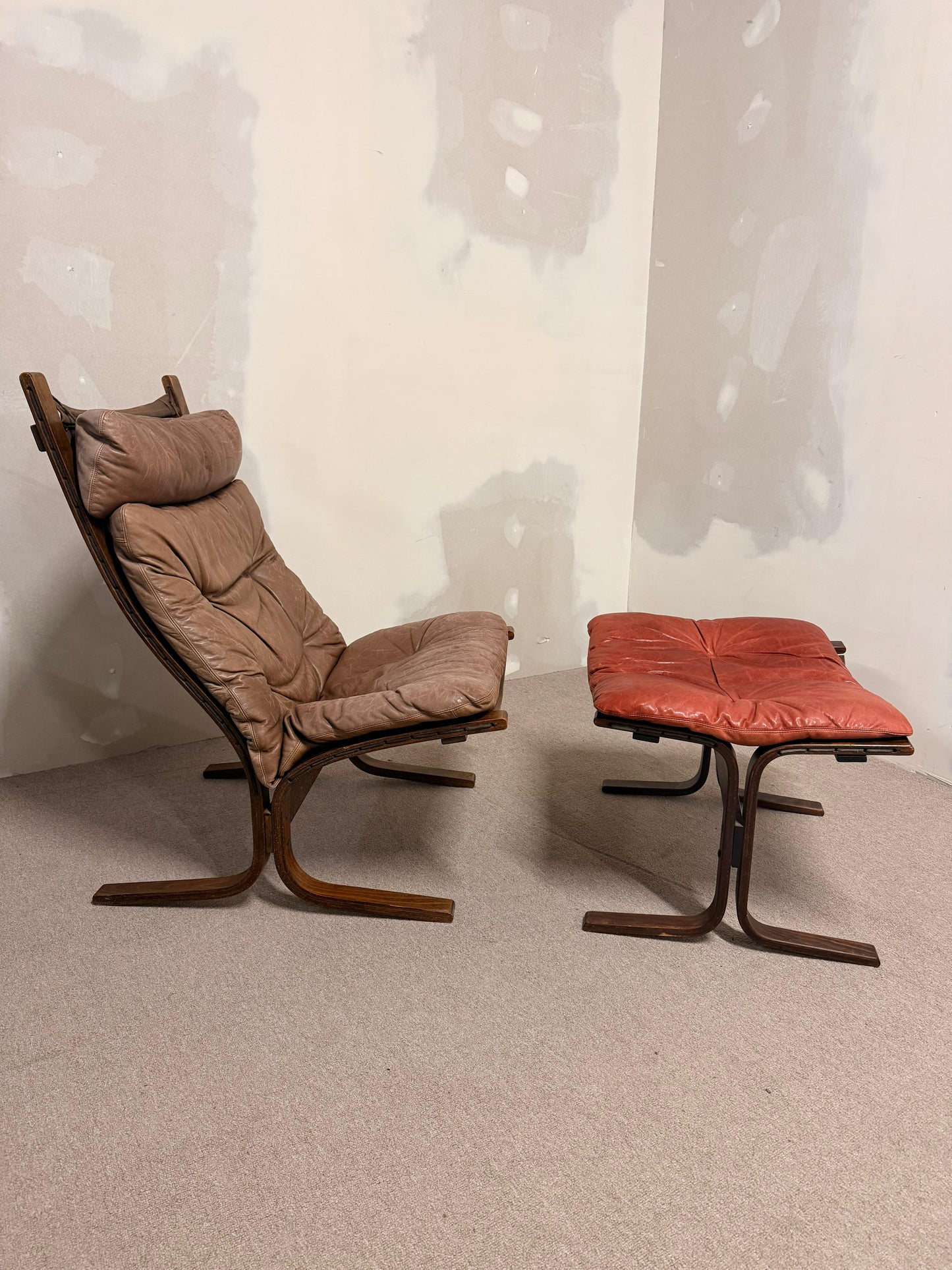 Siesta Sessel und Ottoman von Ingmar Relling für Westnofa
