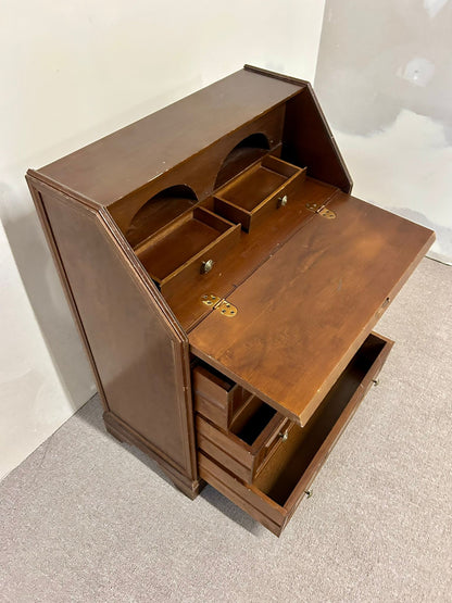 Antiker Sekretär Schreibtisch Holz mit Schubladen Vintage