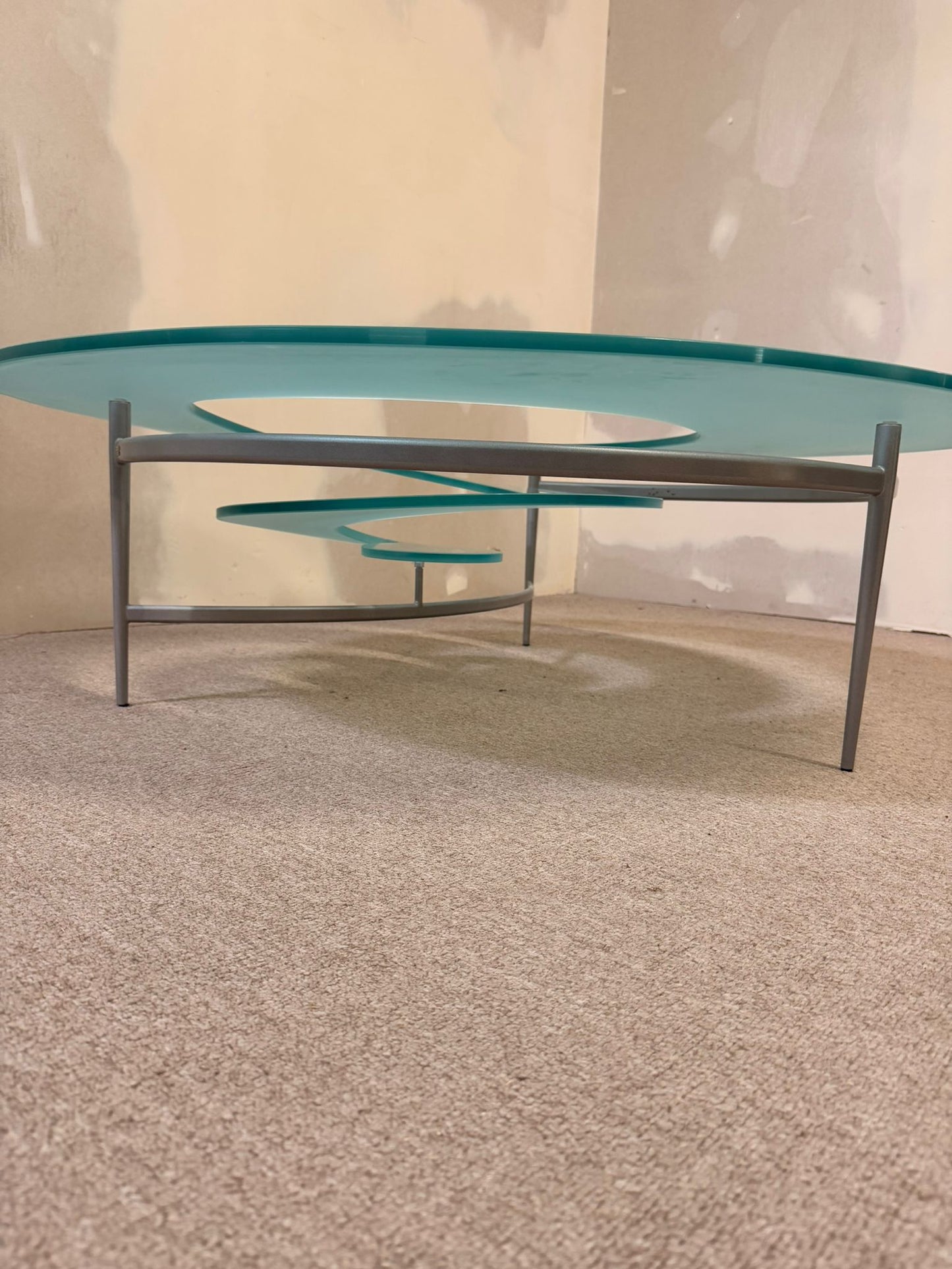 Cattelan Italia Couchtisch Spiralform Coffee Table Glastisch
