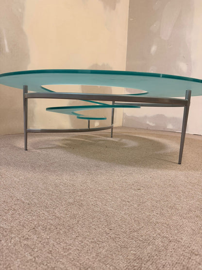 Cattelan Italia Couchtisch Spiralform Coffee Table Glastisch