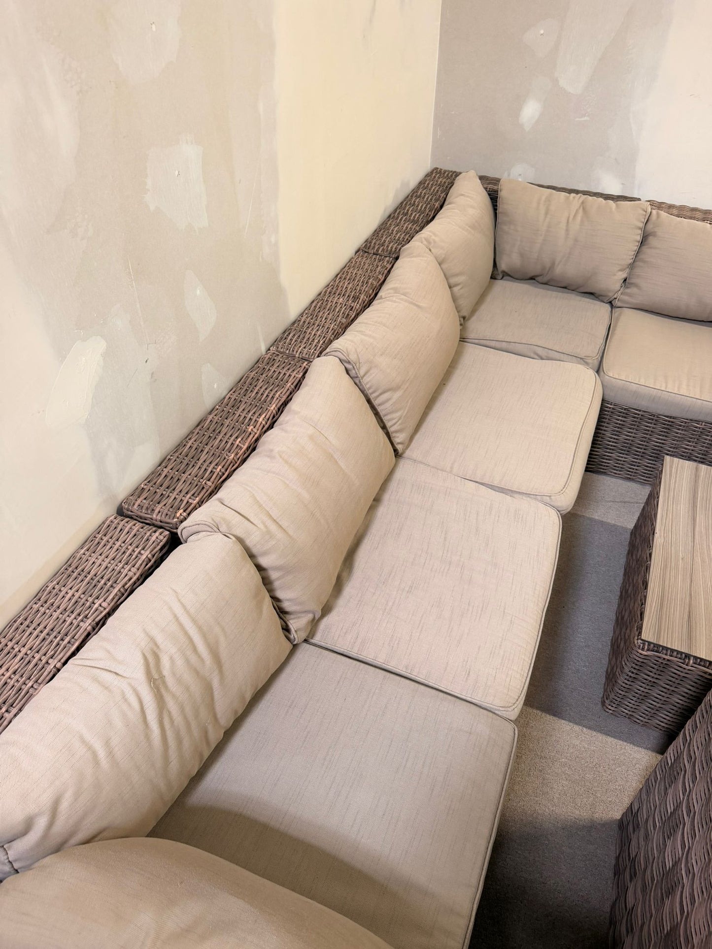 Grosse Rattan Lounge-Gruppe für den Garten und Terasse