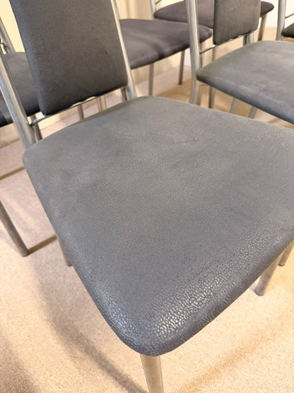 Esszimmerstühle Metallgestell und Polstersitzfläche