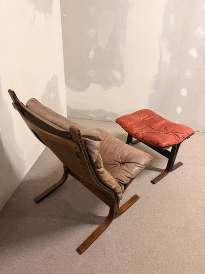 Siesta Sessel und Ottoman von Ingmar Relling für Westnofa