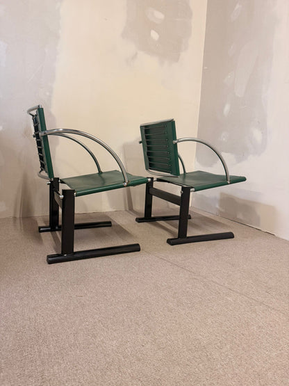 Postmoderne Vintage Freischwinger im Stil Mario Botta 90er