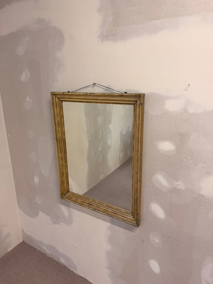Vintage Wandspiegel mit goldenem Holzrahmen