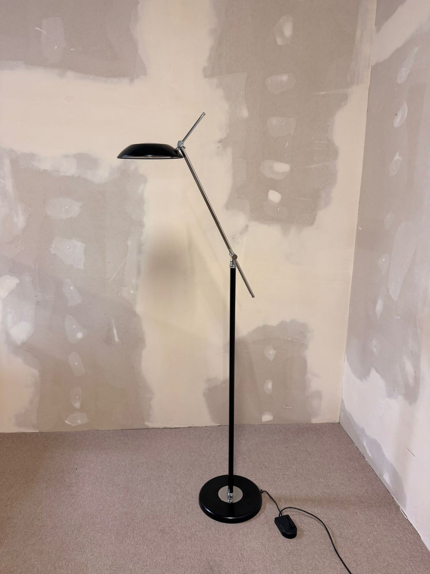 Verstellbare designer Stehlampe im Space Age Stil, verchromt