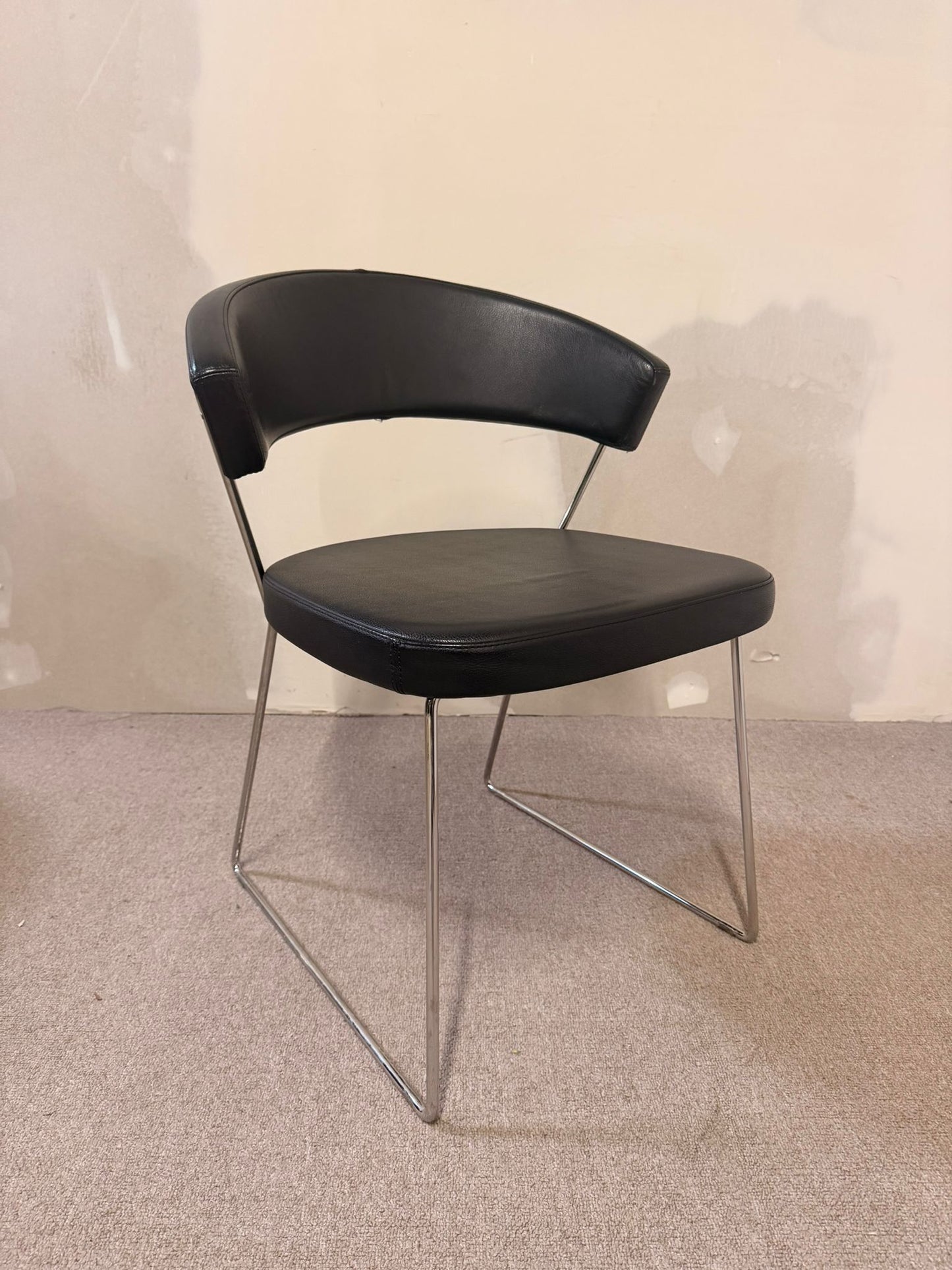 Stuhl New York von Connubia by Calligaris, Polsterstuhl