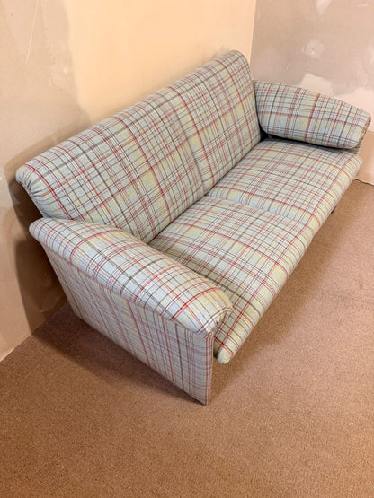Leolux Bora Bora Sofa 2-sitzer im Karomuster in hellblau