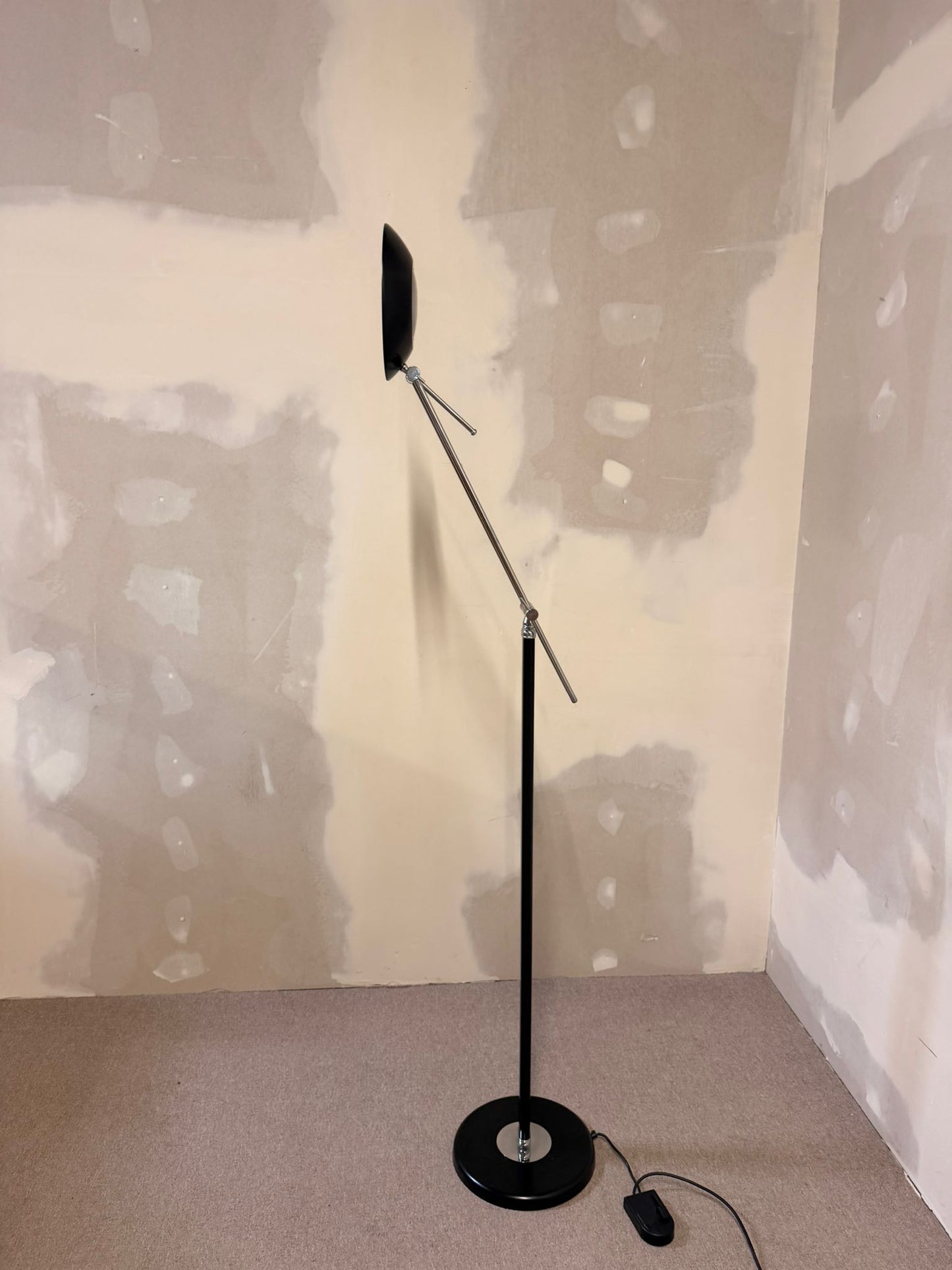 Verstellbare designer Stehlampe im Space Age Stil, verchromt