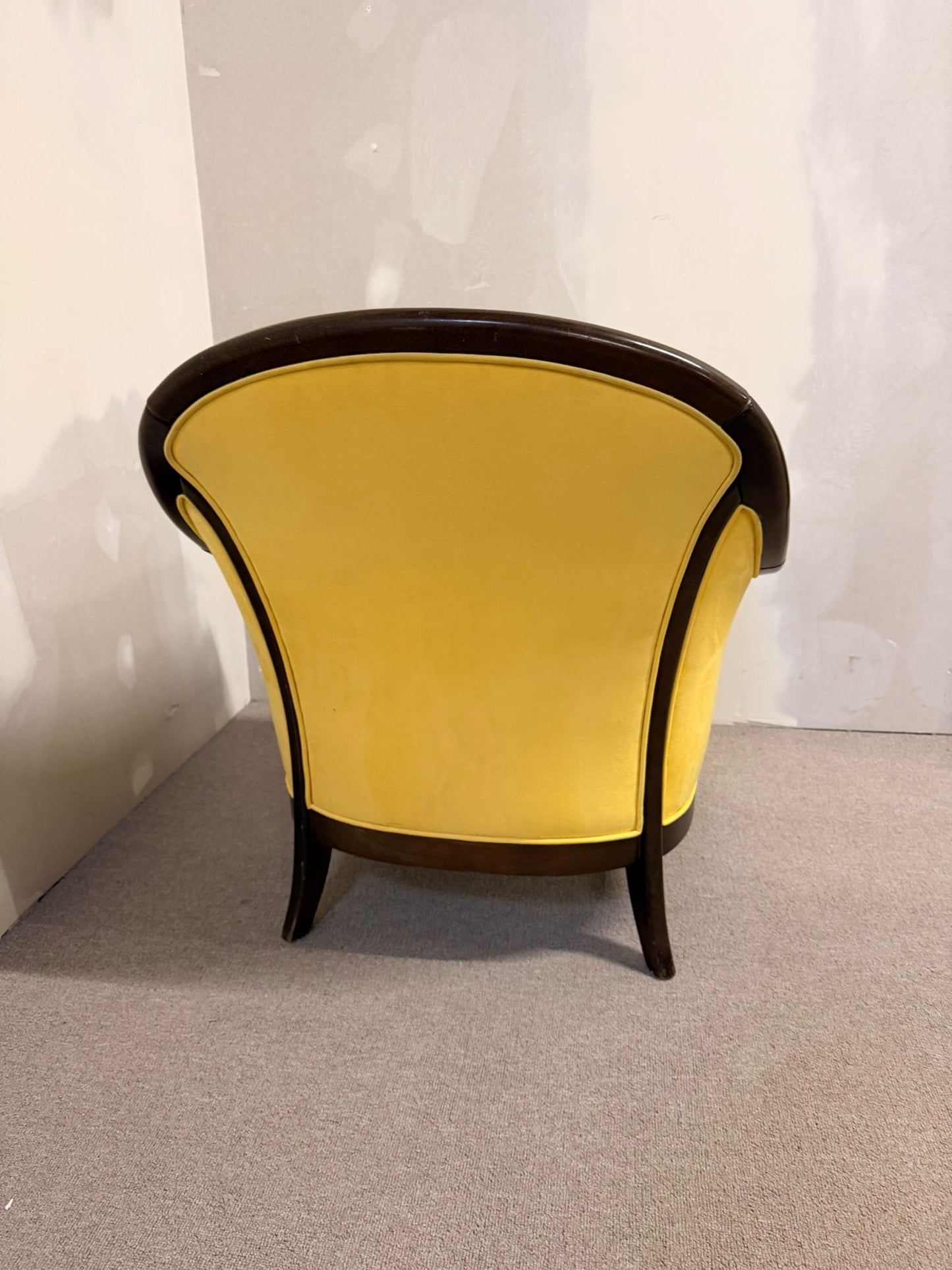 Sessel im Art Deco Stil, Loungesessel Clubsessel in gelb