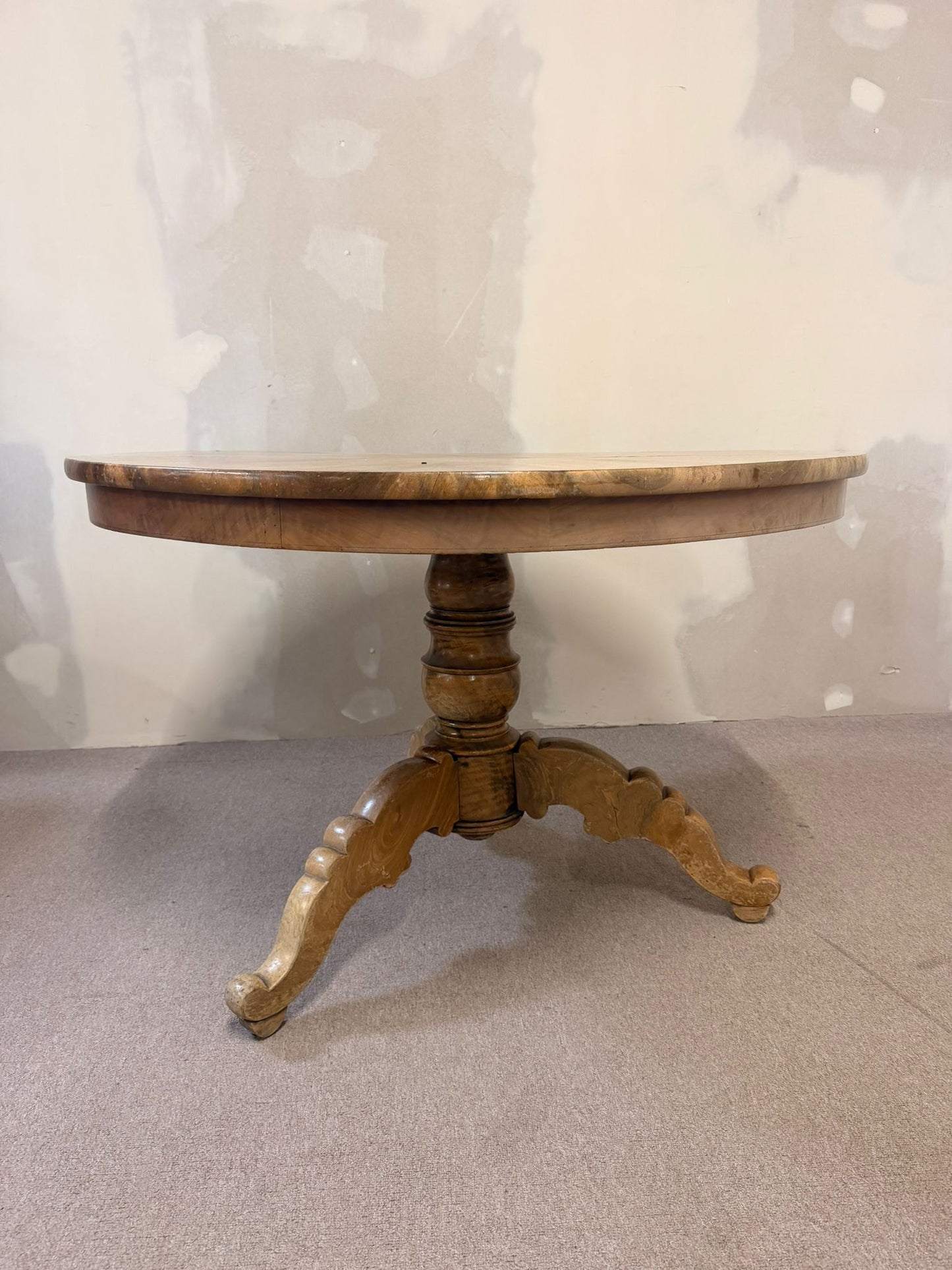Antiker Biedermeier Esstisch Louis Philippe Sternmuster