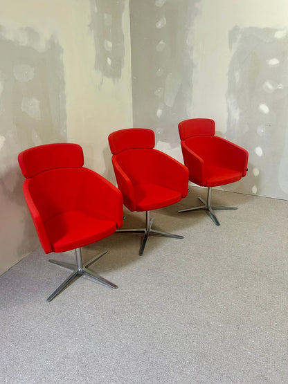 Bene Drehstühle Konferenz Stühle rot wie neu top Zustand 1x