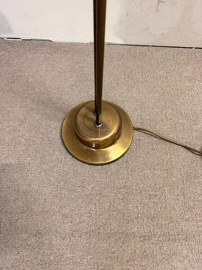 Verstellbare Mid Century Stehlampe aus Messing und Metall