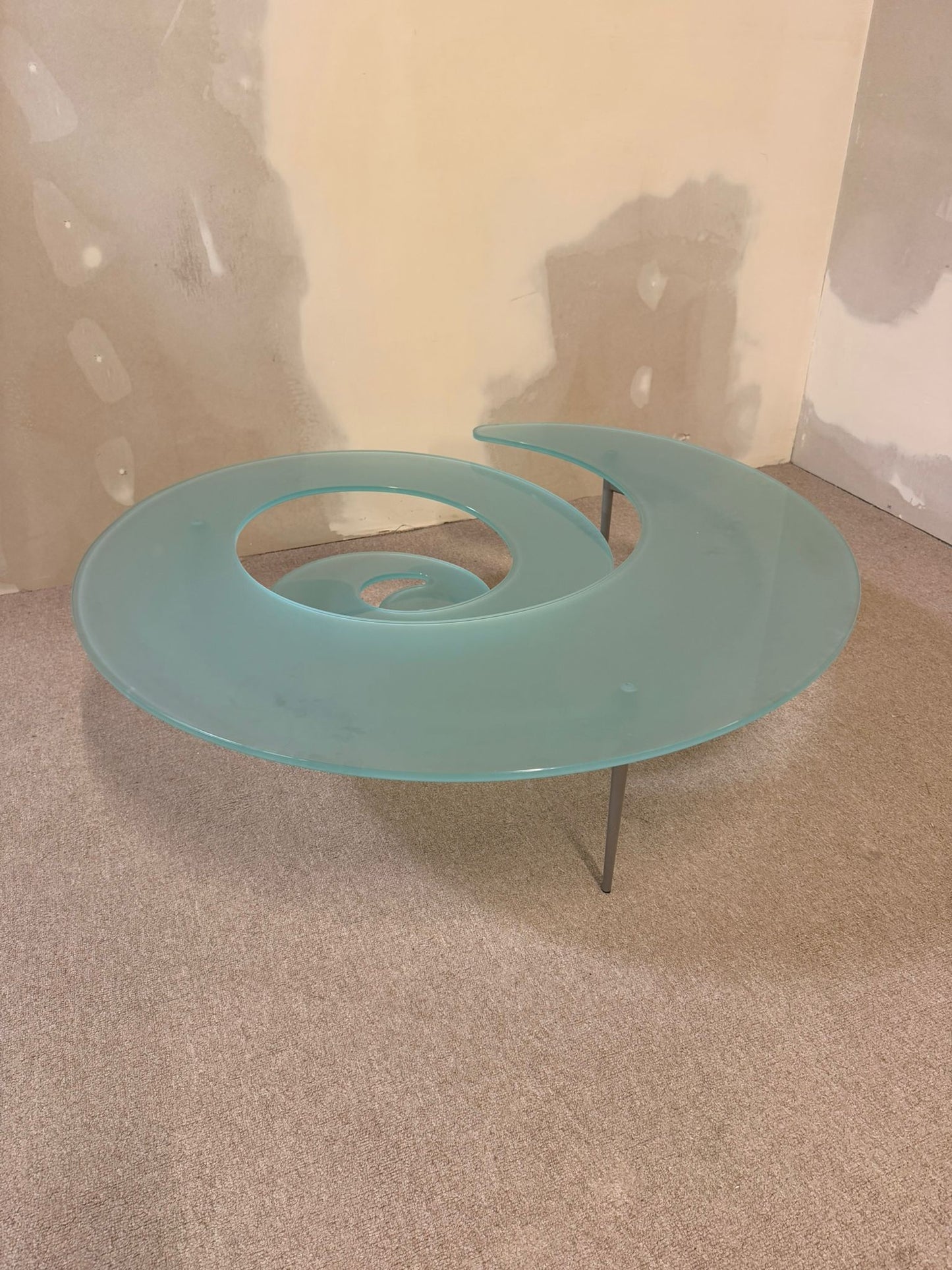 Cattelan Italia Couchtisch Spiralform Coffee Table Glastisch
