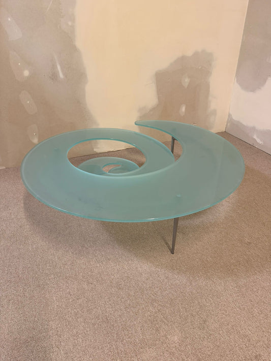 Cattelan Italia Couchtisch Spiralform Coffee Table Glastisch