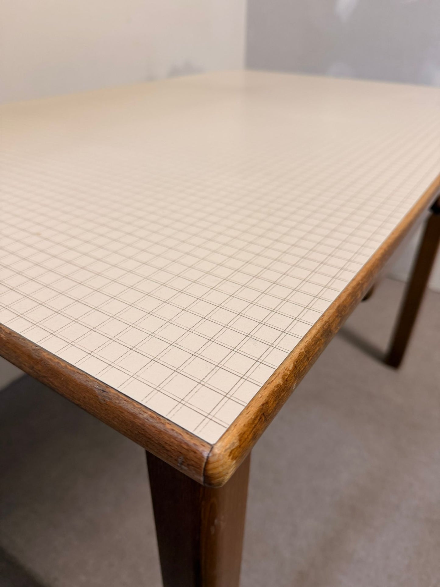 Vintage Esstisch mit Schublade und Resopalplatte Küchentisch