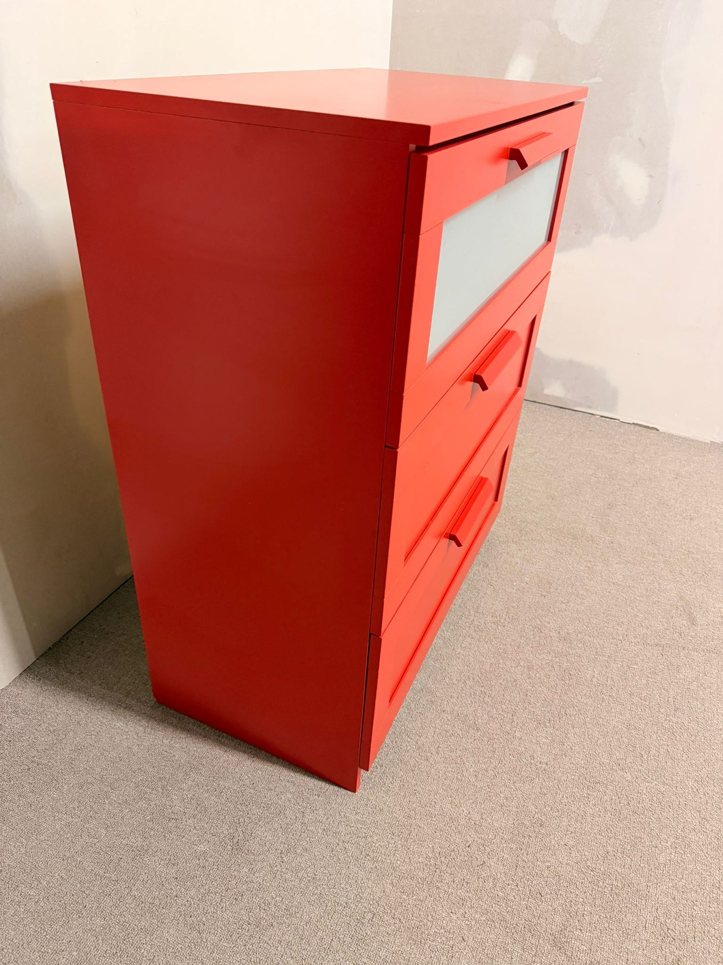 Ikea Brimnes Kommode in Rot von Ikea mit 3 Schubladen