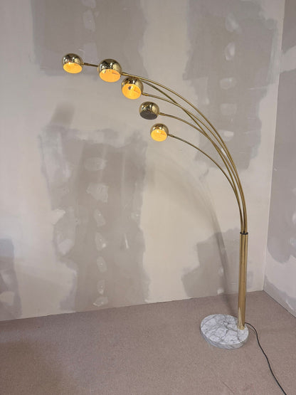 Vintage Designer Bogenlampe „Rondo“ von LaRelco Milano Italy