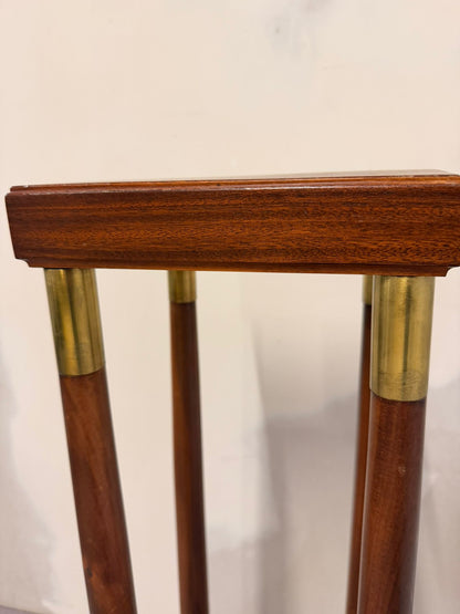 Italienische Empire Podest aus Holz und Messing, Säule