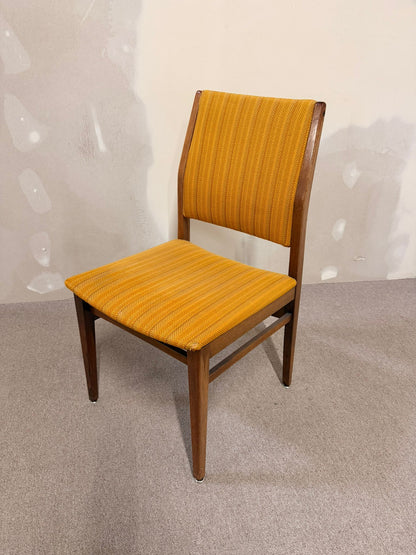 Mid Century Stuhl 70er Jahre Strukturstoff Holz