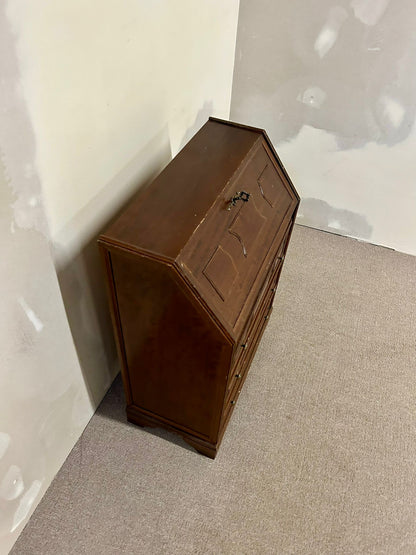 Antiker Sekretär Schreibtisch Holz mit Schubladen Vintage