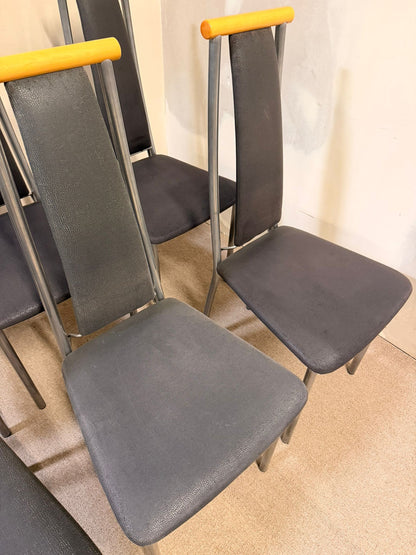 Esszimmerstühle Metallgestell und Polstersitzfläche
