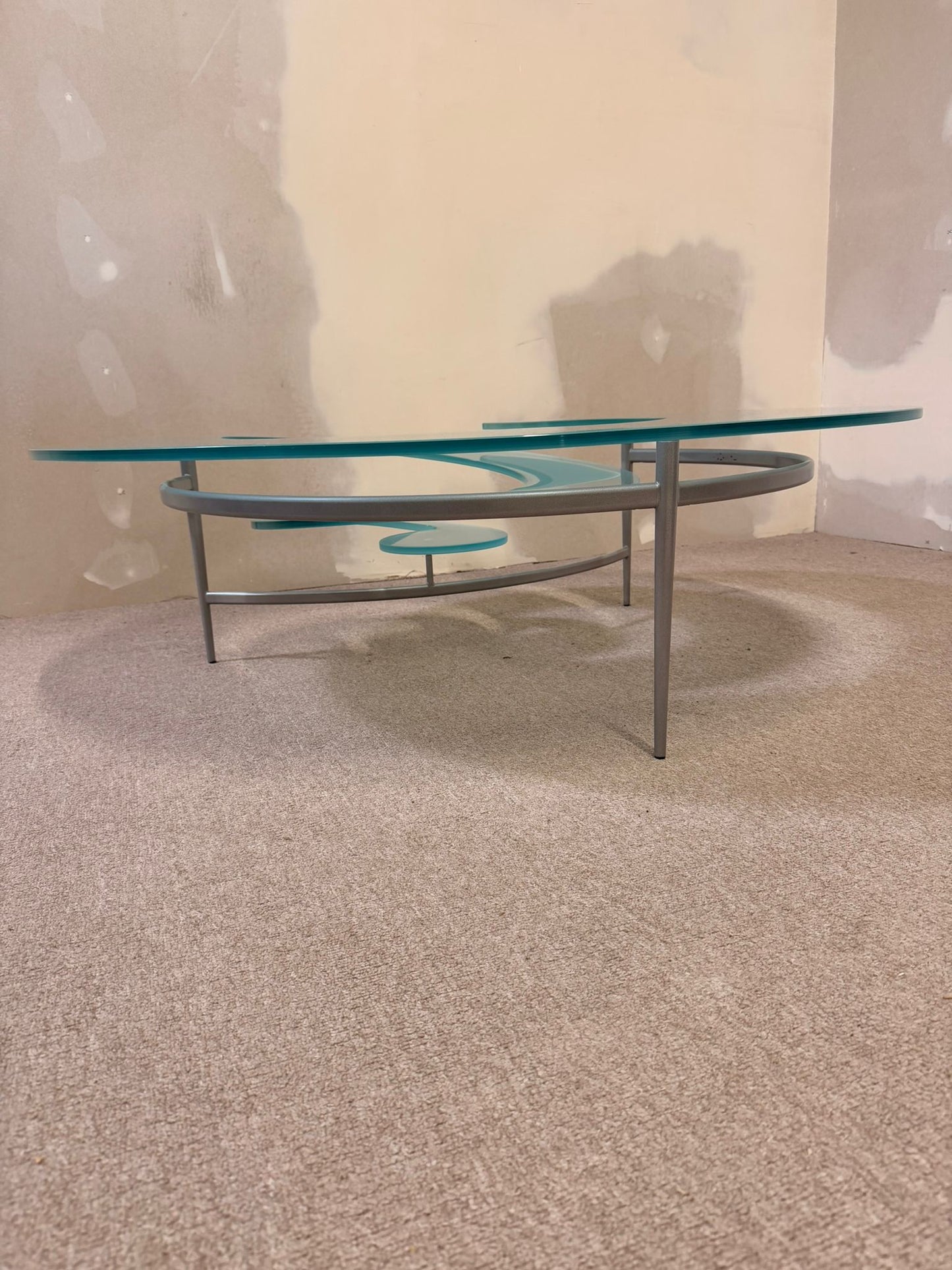 Cattelan Italia Couchtisch Spiralform Coffee Table Glastisch