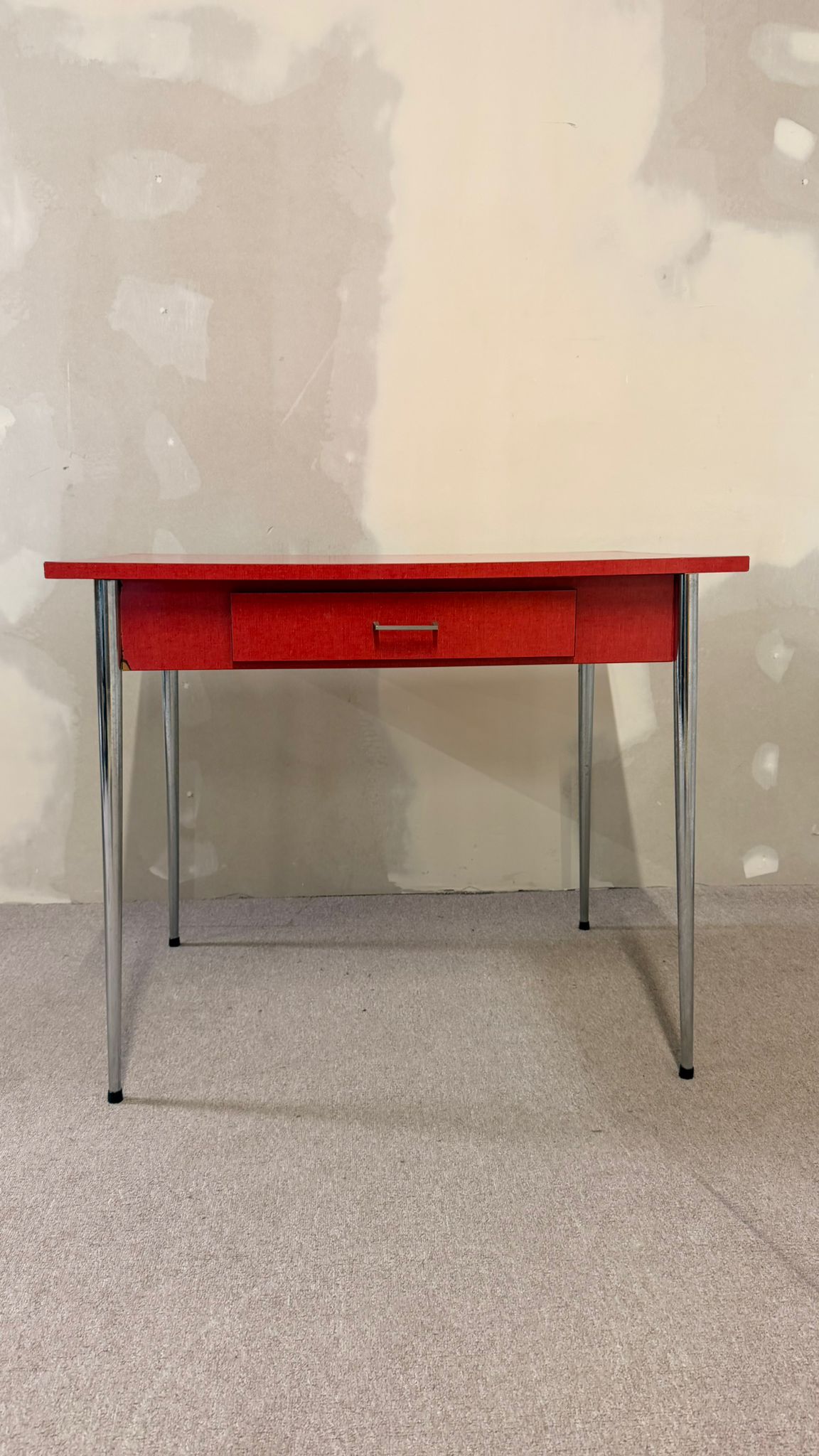 Retro Vintage Kelko Küchentisch aus den 60er Jahren in Rot