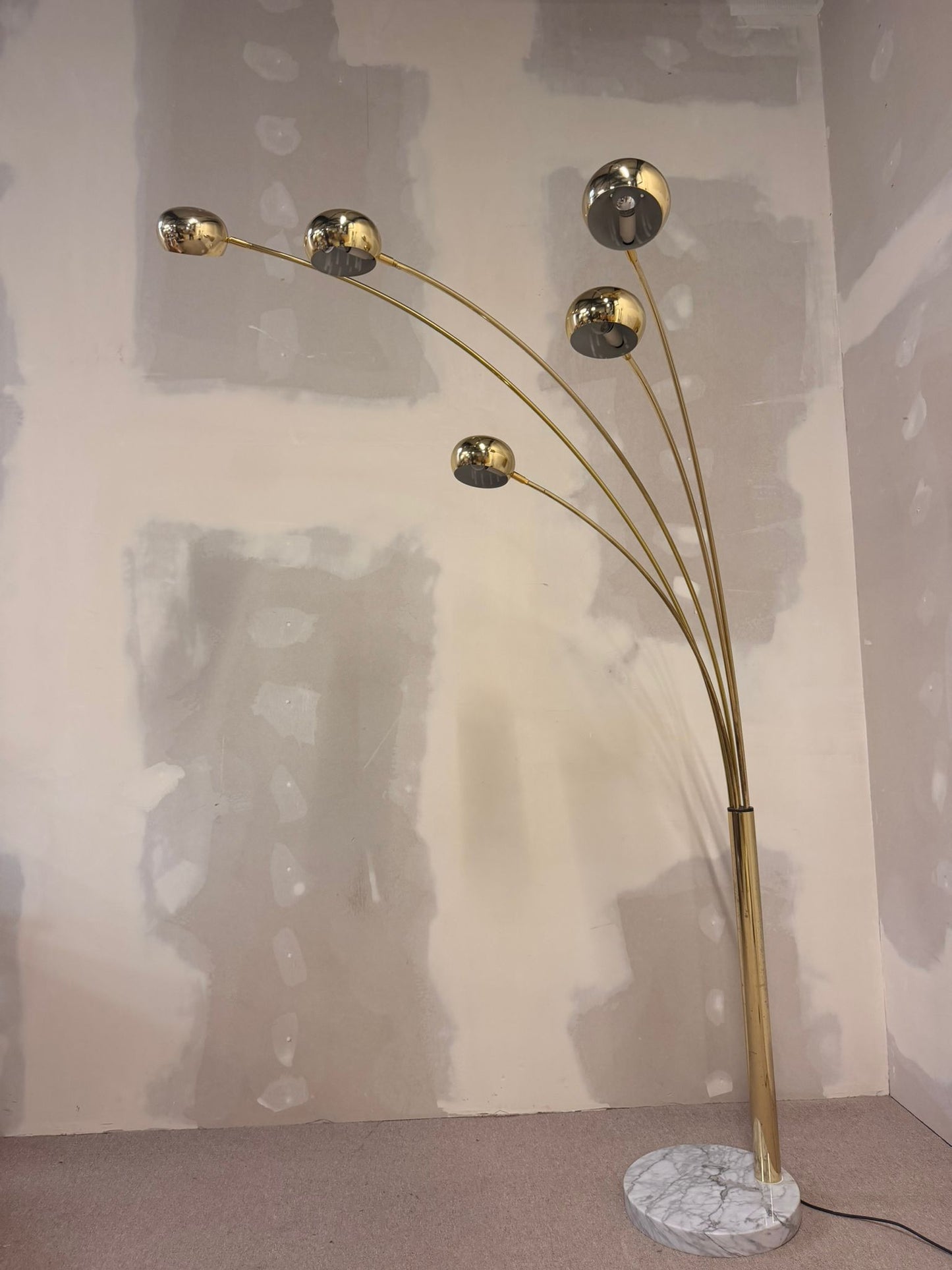 Vintage Designer Bogenlampe „Rondo“ von LaRelco Milano Italy