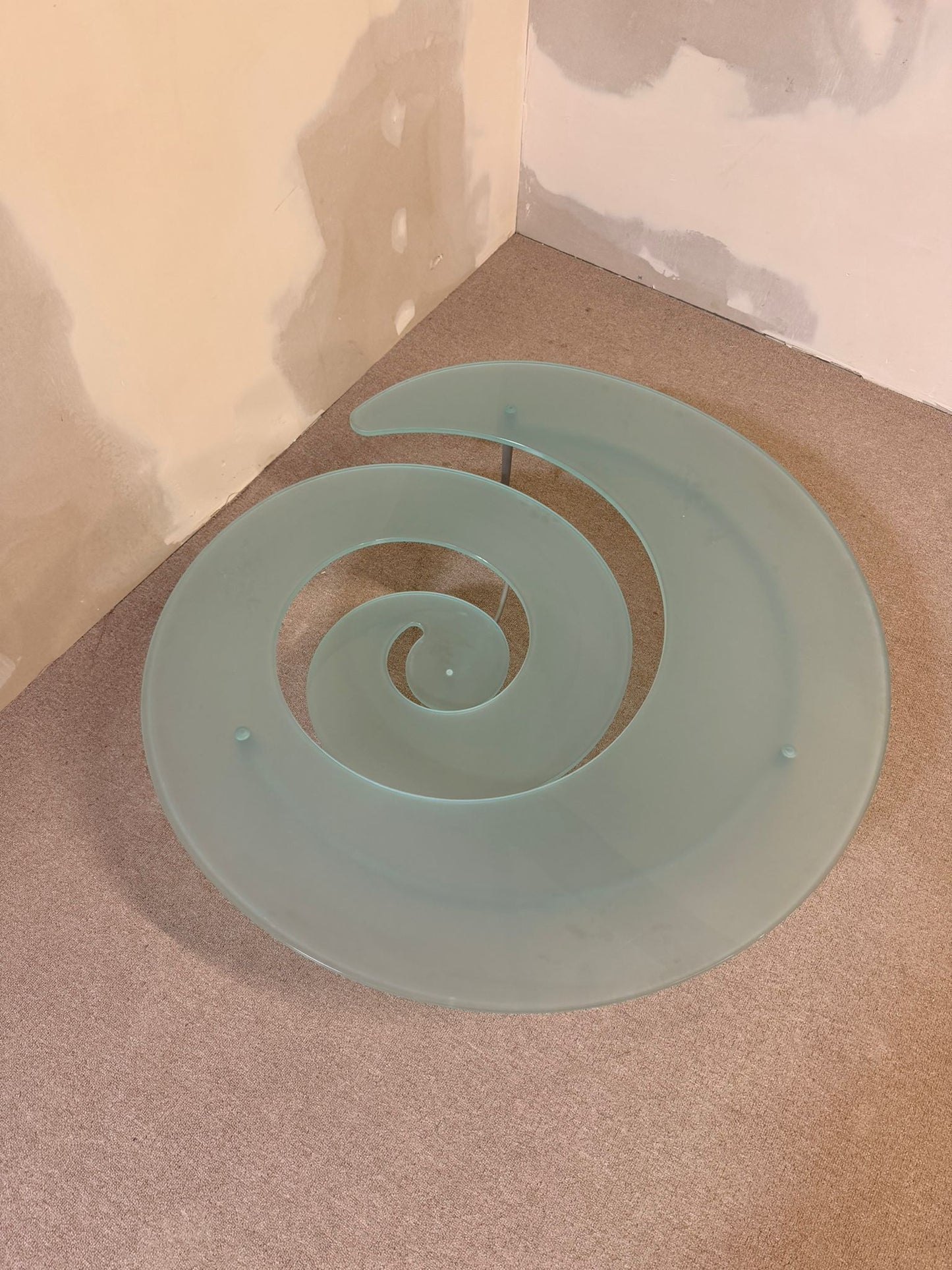 Cattelan Italia Couchtisch Spiralform Coffee Table Glastisch