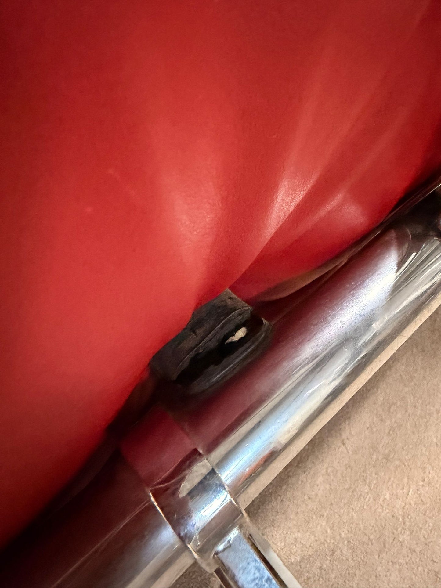 Rotes De Sede DS-140 Zweisitzer Sofa aus Leder
